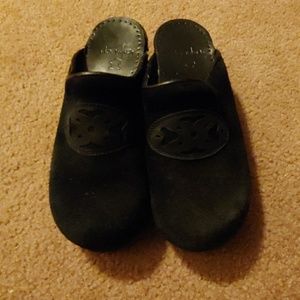 Dansko suede open back clog 39